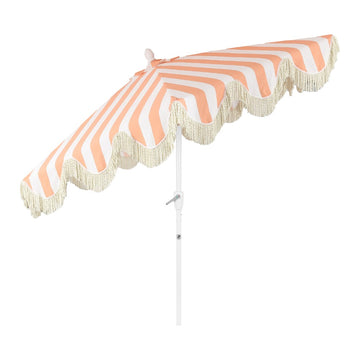 Collins 9 ft. Classic Cottage Tassel Market Patio Umbrella
